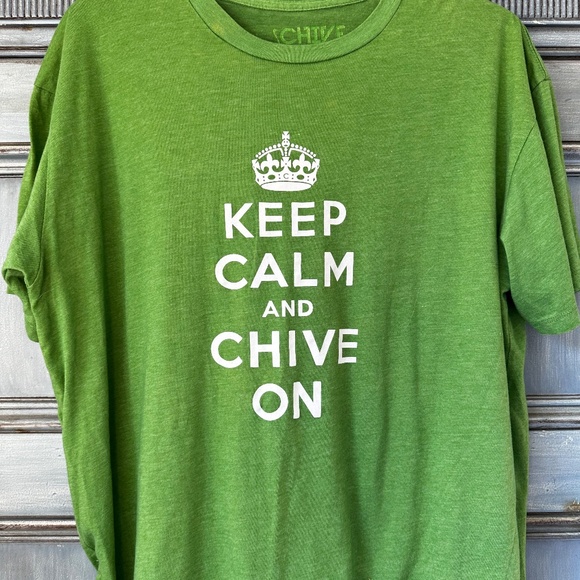 Chive Tee Keep Calm and Chive On XL - Picture 3 of 8